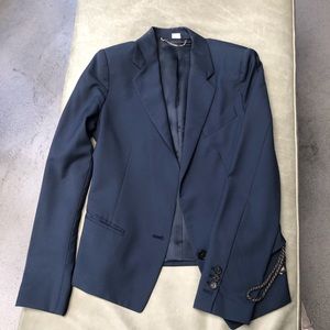 Viktor & Rolf navy blue gabardine blazer